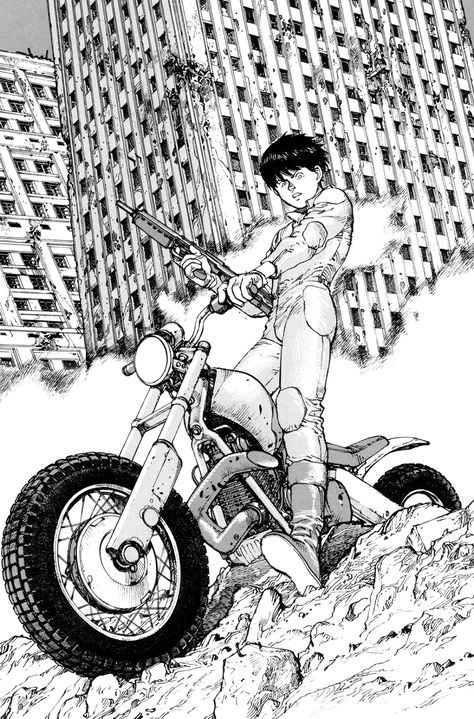 Akira Manga, Akira Anime, Art Cyberpunk, Katsuhiro Otomo, Bd Art, Andermatt, Comic Manga, White Drawing, Arte Cyberpunk