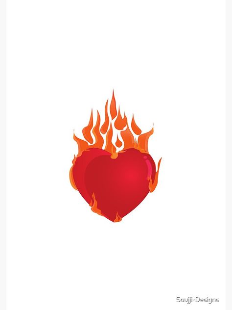 Heart On Fire, Fire Heart, Notebook Design, Life Photo, Vibrant Orange, Heart On, On Fire, Bright Red, Paper Stock