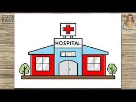 Hospital Drawing Easy, Learn To Sketch, Video Ideas, Drawing Easy, Drawing Videos, Easy Drawings, Step By Step, Sketch, Medical