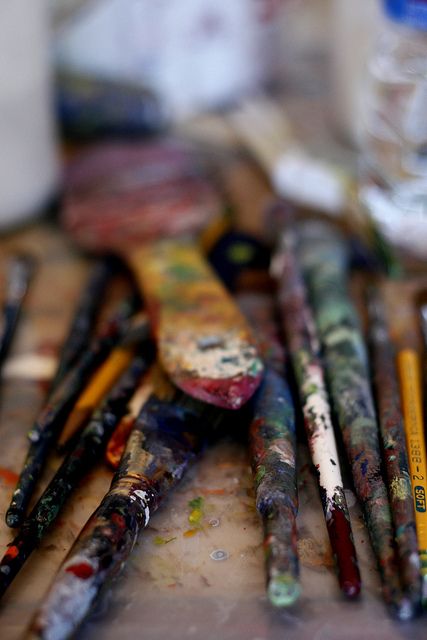 paintbrushes Dream Studio, Artist Life, Art Brushes, Art Tools, Make Art, Art Studios, Artist At Work, Creative Space, Life Art