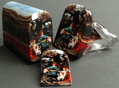 Murrine Core: Loren Stump's Sliced Glass 'Paintings' Mark the Intersection of Art and Craft - Core77 Photos Rares, Glass Artists, Glass Painting, Mind Blown, Madonna, The Rock, Amazing Art, Art Glass, Stained Glass