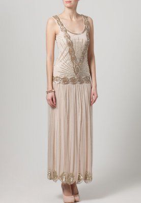 Frock and Frill ZELDA - Maxi dress - beige - Zalando.co.uk 30’s Fashion, Zelda Dress, 1920s Wedding Dress, Dreamy Gowns, Frock And Frill, Art Deco Dress, Gatsby Dress, Wedding Gowns Vintage, Dress Beige