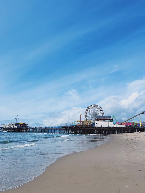 Santa monica pier Los angeles California Beach Ferris wheel Ocean Beach photography Photography Summer Summer day Beach aesthetic Los Angeles Santa Monica Pier, Los Angeles Santa Monica, Los Angeles Aesthetic, Santa Monica Beach, Santa Monica Pier, Photography Summer, California Beach, Beach Aesthetic, Ocean Beach