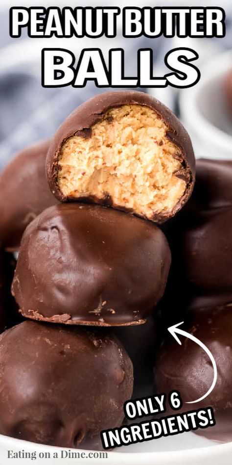 Pea Ut Butter Balls, Chocolate Dipped Peanut Butter Balls, Peanut Desserts, Chocolate Covered Peanut Butter Balls, Cheese Ziti, Peanut Butter Balls Easy, Peppermint Scrub, Rice Krispies Recipe, Cake Ball Recipes