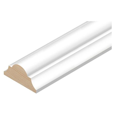 Cheshire Mouldings 2.4m x 20mm x 45mm Primed Softwood Astragal Picture Rail Cheshire Mouldings, Moulding Profiles, Picture Rail, Panel Moulding, Decorative Elements, Joinery, New Homes, Wood