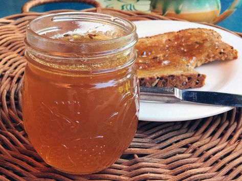 Honey Jelly | Pacific Pectin Inc. Honey Jelly Recipe, Honey Jelly, Green Bean Salad Recipes, Savory Jam, Homemade Jelly, Jelly Recipe, Pepper Jelly, Jam And Jelly, Fall Soups