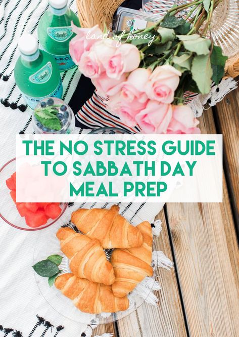 No prep time? No problem! The No Stress Guide to Meal Prep for the Sabbath | Land of Honey Sabbath Food Ideas, Shabbat Meal Ideas, Shabbat Preparation Day, Sabbath Dinner Ideas, Sabbath Meal Ideas, Christian Hanukkah, Sabbath Preparation Day, Shabbat Breakfast, Sabbath Preparation