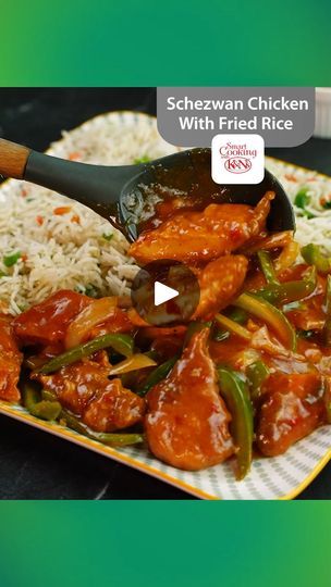 Chicken Schezwan, Schezwan Chicken, Smart Cooking, One Pot Meals, Chinese Food, Fried Rice, Food And Drink, Cooking Recipes, Audio