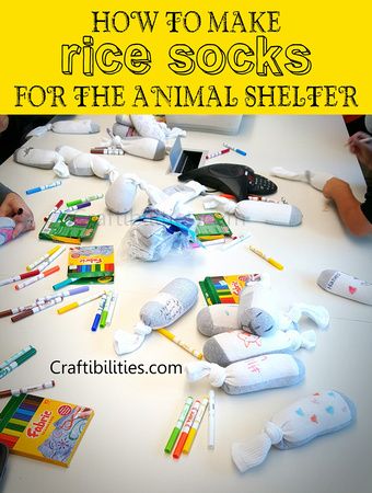 Animal Shelter RICE SOCKS - GIVING BACK - How to help - Great for kids! Service Project Ideas, Animal Shelter Donations, Rice Sock, Animal Shelter Design, Service Learning Projects, Service Projects For Kids, Cat Diy Crafts, Community Service Ideas, Community Service Projects