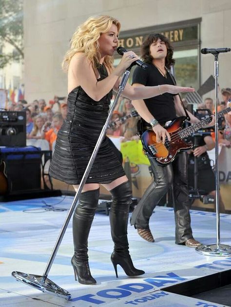 Band Perry Kimberly Perry, Band Perry, The Band Perry, Leather Thigh High Boots, Michelle Pfeiffer, High Leather Boots, Going Places, The Band, Thigh High Boots