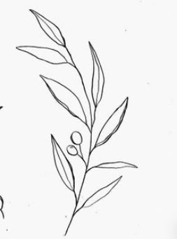 Olive Branch Line Art Tattoo, Olive Branch Line Tattoo, Olive Branch Tattoo Linework, Olive Branch Line Drawing, Be In The Moment Tattoo, Olive Branch Line Art, Simple Olive Branch Tattoo, Dainty Leaf Tattoo, Zweig Tattoo