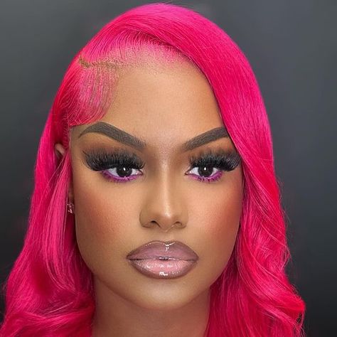 Houston Makeup Artist on Instagram: "I LOVED this pink hair so of course we did a pink under eye 💕  Hair: @yanithelacewiz 🔥  . . . . .  #asiabeautyandco #makeupbyasia #houstonmua #makeup #houstonmakeup #houstonhair #explore #houstonwigs #eyelashes #lashes #brows #makeupartist #houstonlashes #reel #face #beauty #makeuplooks #mua #makeupaddict #makeuplover #makeupbyme #reels #houstonmakeupartist" Pink Hair And Eyebrows, Pink Undereye Makeup, Pink Under Eye Makeup, Pink Undereye, Under Eye Makeup, Graduation Makeup, Face Beauty, Pink Makeup, Artist On Instagram