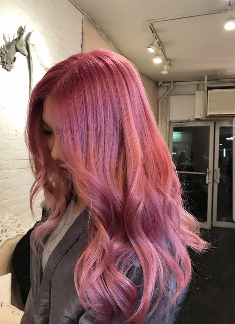 Light Magenta Hair, Dusty Pink Hair, Raspberry Hair, Pink Purple Hair, Magenta Hair, Growing Hair, Hair 2024, Hair Red, Haircut And Color