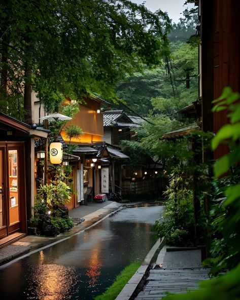 Japanese Countryside House, Japan Countryside, Japan Lifestyle, Japanese Countryside, Japan Landscape, Japan Architecture, Chinese Aesthetic, Asian Architecture, After Rain