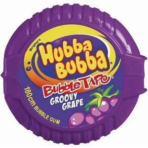 HUBBA BUBBLE TAPE GRAPE (12) Hubba Bubba Gum, Gum Flavors, Bubble Gum Flavor, Hubba Bubba, Big Bubbles, Chewing Gum, Party Snacks, Mouth Watering, Bubble Gum