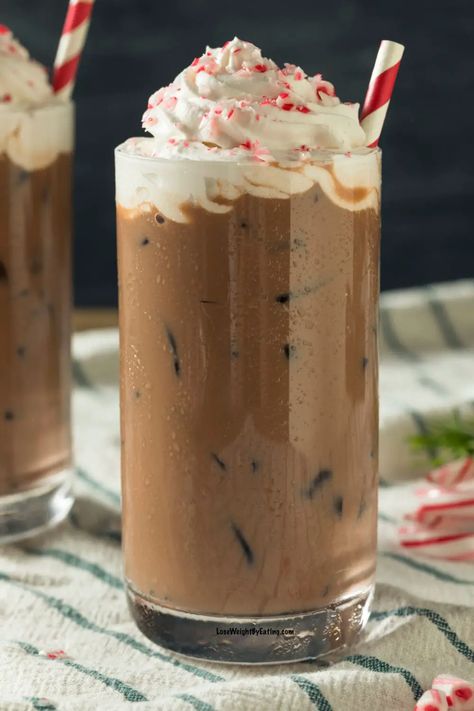 Peppermint Mocha Iced Coffee, Peppermint Coffee Recipe, Mocha Creamer Recipe, Iced Peppermint Mocha, Mocha Iced Coffee, Homemade Peppermint Mocha, Peppermint Mocha Creamer, Mocha Creamer, Peppermint Mocha Recipe