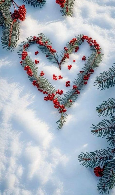 Winter Scenery Beautiful, Heart In Nature, Merry Christmas Images, Winter Images, Trending Pins, Heart Day, Winter Photos, Winter Love, Winter Scenery