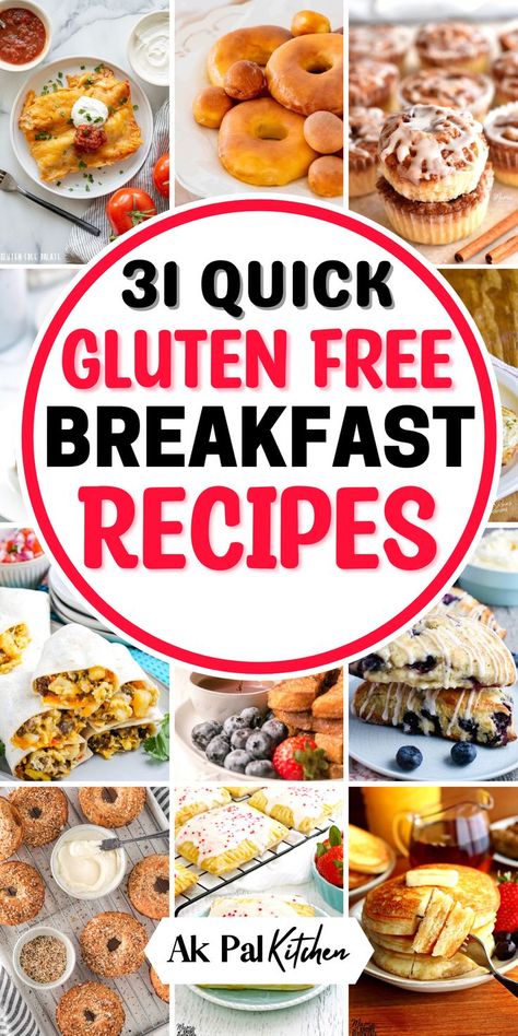 Gluten-free breakfast ideas are perfect for starting your day right. There are so many delicious options, from quick gluten-free breakfast muffins to healthy gluten-free smoothies. Try gluten-free pancakes or waffles for a fun weekend treat, or enjoy gluten-free oatmeal or breakfast bowls for a hearty meal. Whether you need a simple gluten-free breakfast on the go or a full brunch, these gluten-free breakfast recipes make it easy to stay healthy and satisfied. Gluten Free Vegetarian Recipes Breakfast, Gluten Free Breakfast Prep, Gluten Free Breakfast Treats, Gluten Free Breakfast Baked Goods, Gluten Free Breakfast For A Crowd, Brunch Ideas Gluten Free, Gluten And Dairy Free Breakfast, Quinoa Breakfast Recipes, Easy Gluten Free Breakfast