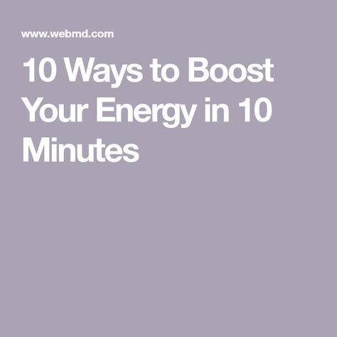 10 Ways to Boost Your Energy in 10 Minutes Quick Energy, Energy Boosters, High Fiber Foods, Boost Your Energy, Mood Enhancers, Fiber Foods, Energy Boost, How To Start Running, Aging Well