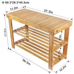 Shoe Rack Bench Entryway, Shoe Rack For Small Spaces, Bench Entryway, Bamboo Shoe Rack, Storage Bench Seating, Shoe Rack Bench, Shoe Rack Closet, Woodworking Plans Beginner, Shoe Storage Rack