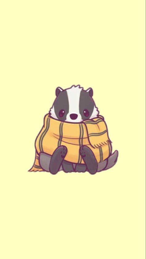 Hufflepuff Badger Drawing, Cute Hufflepuff Wallpaper, Hufflepuff Painting Ideas, Huffle Puffle Aesthetic, Hufflepuff Wallpaper Iphone, Harry Potter Cute Drawings, Harry Potter Hufflepuff Wallpaper, Hufflepuff Drawing, Hufflepuff Aesthetic Wallpaper