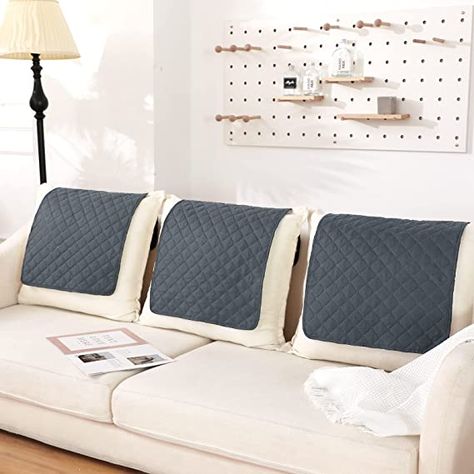 3 Pieces Recliner Headrest Protector Headrest Cover for Recliner Chair Sofa Headrest Covers Couch Headrest Protector Recliner Chair Head Protector Cover for Sofa Furniture Protectors (Gray) Sofa Headrest, Pet Couch Cover, Headrest Cover, Couch Seats, Feeling Of Love, Rv Cover, Cover For Sofa, Pet Couches, Recliner Slipcover