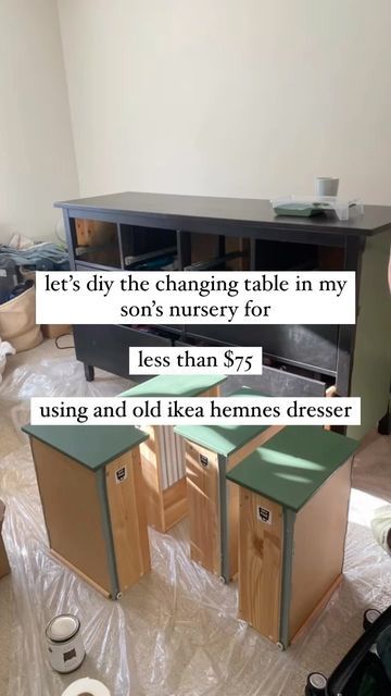 Ikea Hemnes Shelf, Painting Hemnes Furniture, Paint Hemnes Dresser, Painted Hemnes Dresser, Hemnes Painted, Painting Ikea Dresser, Painted Hemnes, Dresser Under Window, Ikea Hemnes Diy