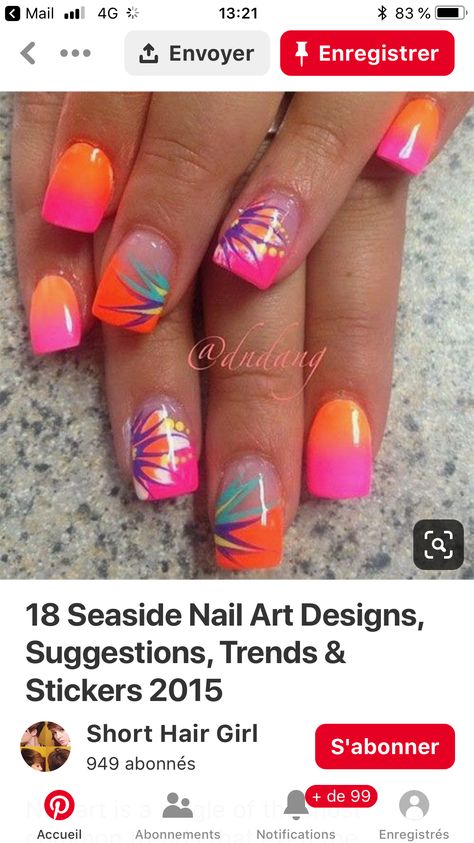 Nail Salons, Acrylic Nails Coffin Short, Beach Nails, Acrylic Nails Coffin, Nails Coffin, Coffin Nails, Spring Nails, Nail Design