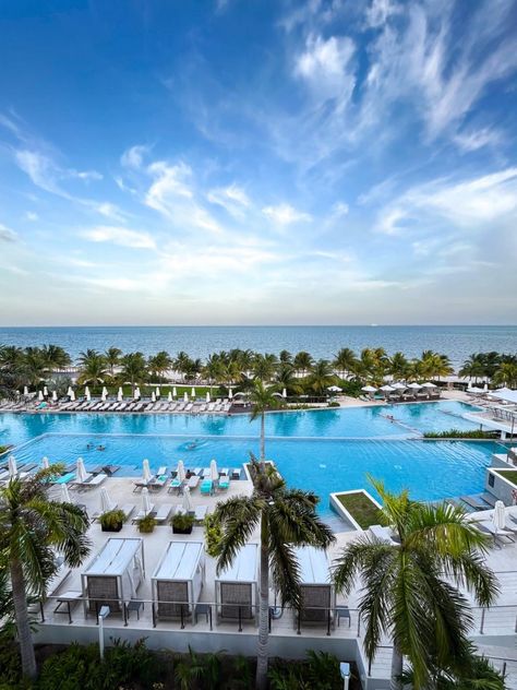 View of the long pool at at Haven Riviera, Cancun. Haven Riviera Cancun, Long Pool, Mixology Bar, Mexican Beer, Riviera Cancun, Swim Up Bar, Champagne Bar, Mexico Resorts, Sports Bar