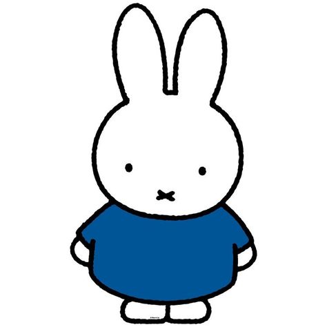 Miffy Bunny Icon, Cute Small Characters, Extra Large Widget, Miffy Png, Miffy The Bunny, Miffy Sticker, Miffy Tattoo, Miffy Print, Blue Miffy