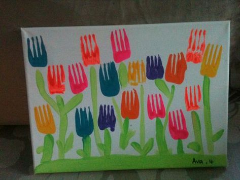 fork stamp tulip craft idea  |   Crafts and Worksheets for Preschool,Toddler and Kindergarten Flower Crafts Preschool, Preschool Garden, Fork Art, Art Preschool, April Crafts, Preschool Projects, Crafts Preschool, Spring Preschool, Fun Arts And Crafts