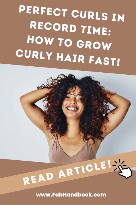 Ready for some real hair magic? Get thicker, shinier curls faster than ever before with this guide to growing curly hair at lightning speed. #curlyhair #hairgrowth #longhair #growhair Growing Curly Hair, Grow Curly Hair, Hair Magic, How To Get Thick, Real Hair, Perfect Curls, In A Hurry, Grow Hair, How To Grow