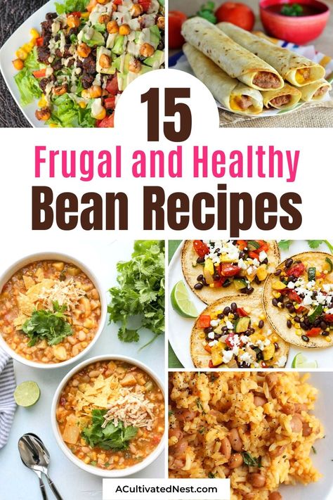 Mixed Bean Recipes, Healthy Bean Recipes, Beans Recipe Healthy, Canned Beans Recipe, Easy Bean Recipes, Dry Beans Recipe, Rice And Beans Recipe, Healthy Beans, Bean Dishes