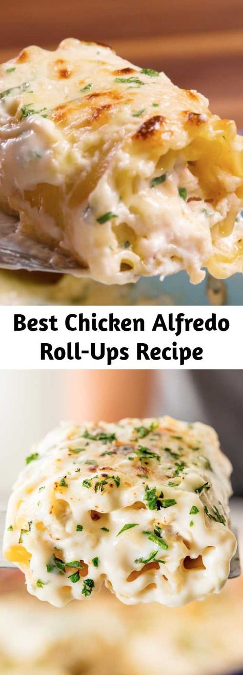 Chicken Alfredo Pasta Roll Ups, Alfredo Roll Ups Chicken, Chicken Alfredo Rollups Lasagna Rolls, Chicken Alfredo Roll Ups, Chicken Alfredo Lasagna Roll Ups, Alfredo Roll Ups, Alfredo Chicken, Chicken Alfredo Lasagna, Alfredo Lasagna