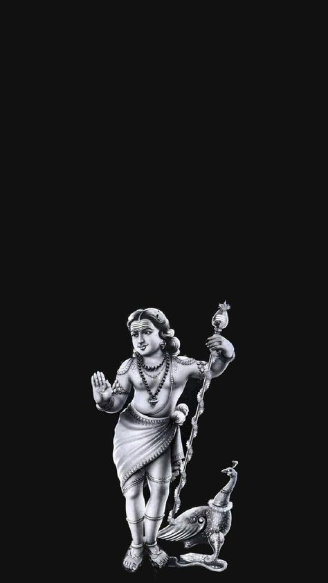 Lord Murugan Lock Screen Black, Murugan Wallpapers, Black Theme, Lord Murugan, God Illustrations, Lock Screen, Art Sketchbook, Sketch Book, Wallpapers