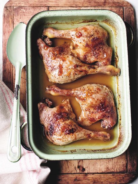 Roasted Duck Legs Recipe, Slow Cooker Duck, Duck Stir Fry, Duck Leg Recipes, Roasted Duck, Marmalade Recipe, Roast Duck, Orange Sauce, Slow Roast