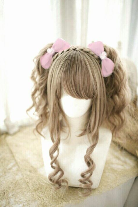 Trendy We Fryzurach, Kawaii Wigs, Harajuku Anime, Pelo Anime, Anime Wigs, Long Hair Wigs, Kampot, Cosplay Hair, Kawaii Hairstyles