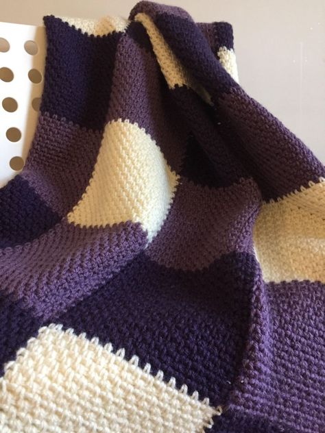 Crochet Lavender, Lavender Crochet, Knit Patchwork, Crocheted Blanket, Crochet For Beginners Blanket, Loom Knit, Patchwork Blanket, Haken Baby, Afghan Patterns