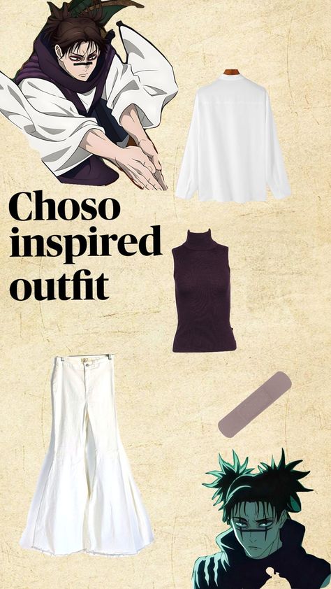 Choso inspired outfit #jujutsukaisen #inspiredoutfit #anime #chosokamo Choso Inspired Outfit, Anime Outfits Inspired, Outfit Inspired, Cartoon Outfits, Anime Outfits, Outfit Inspirations, Outfit Inspo, Anime, Pins