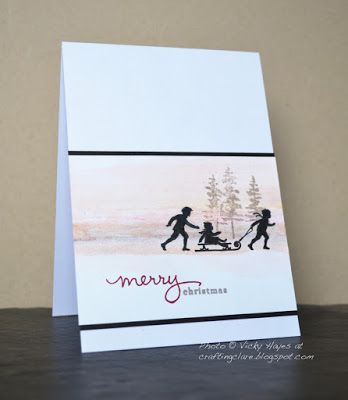 Cardio Cards, Diy Techniques And Supplies, Silhouette Cards, Handmade Christmas Card, Faux Snow, Homemade Christmas Cards, Wink Of Stella, Marianne Design, Card Io