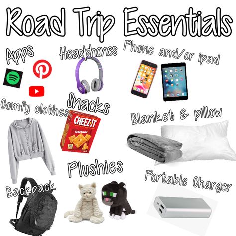 Things To Pack For A 2 Day Trip, One Day School Trip Packing List, What To Pack For A 1 Day Trip, What To Pack For 2 Day Trip, What To Pack For A Day Trip, 1 Day Trip Packing List, Car Ride Packing List, Boston Ideas, Road Trip Organization