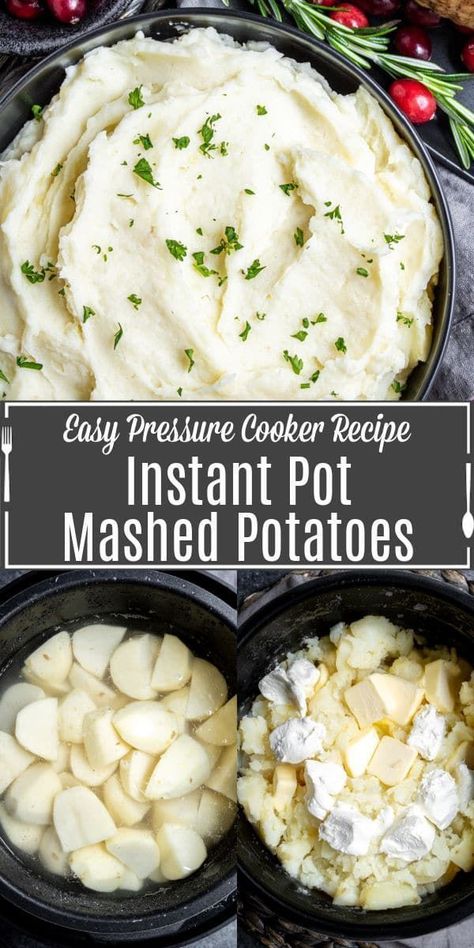 Instant Pot mashed potatoes are an easy way to make creamy mashed potatoes without having to turn on the stove. This recipe from Home. Made. Interest. makes the perfect addition to any holiday meal! Add a tasty side dish to your Easter menu without having to take up space on your stovetop! Instapot Mashed Potatoes Cream Cheese, Instant Pot Mashed Potatoes Cream Cheese, Instapot Mashed Potatoes Russet, Instant Pot Mashed Potatoes Yukon Gold, Mashed Potatoes Instant Pot, Instapot Mashed Potatoes, Sour Cream Potato Salad, Best Mashed Potatoes Ever, Instant Pot Mashed Potatoes