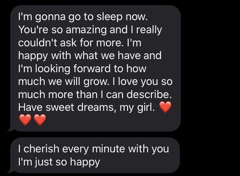 he sends the best goodnight texts Sweet Texts For Boyfriend, Cute Love Texts For Him Boyfriends, To Her Sweet Texts, Love Text From Boyfriend, Cute Night Texts For Him, Cute Message To Send To Boyfriend, A Good Night Message For Him, Text To Send To Your Girlfriend, Goodnight Sweet Message