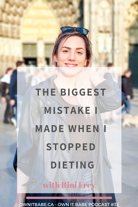 The biggest mistake I made when I stopped dieting | Ownitbabe Brain System, Recovery Inspiration, Mental Disease, Anti Dieting, Diet Culture, Diet Vegetarian, Healthy Lifestyle Motivation, Body Confidence, Intuitive Eating