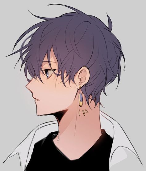 Twitter.com«everywhere» post:@ManThau Anime Guy Side Profile, Anime Boy Side Profile, Side Profile Eyes Drawing, Anime Side Profile Reference, Hair Side Profile Drawing, Anime Side View, Anime Side Profile, Side Face Drawing, Boy Hair Drawing