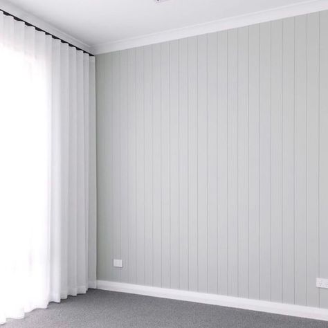 Vj Panelling Dining Room, V Jay Panelling, Oh Eight Oh Nine, Grey Vj Panelling Bedroom, White Vj Panelling Bedroom, Simple Wall Panelling Design, Vj Board Bedroom, Vj Panelling Feature Wall Living Room, Vj Panelling Nursery