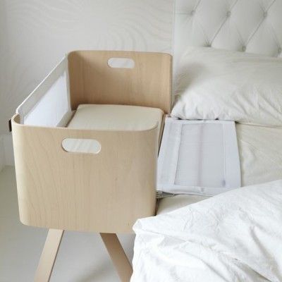 bednest next to bed for web Baby Co Sleeper, Birth Partner, Bedside Bassinet, Bedside Crib, Danish Furniture Design, Baby Bassinet, Baby Center, Baby Bedroom, Nursery Inspiration