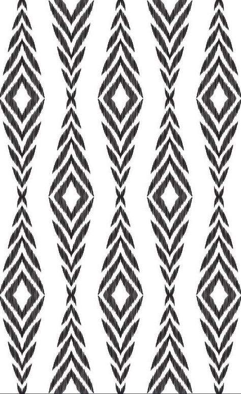 Geometric Textile Patterns, Pattern Vocabulary, Negative Pattern, Ethnic Print Pattern, Textile Pattern Design Fashion, Ikat Art, Ikat Pattern Fabric, Wall Mount Decor, Black And White Geometric Pattern