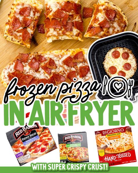 This frozen pizza in an air fryer recipe is a great way to get delicious pizza with the crispy and crunchy texture of an authentic Italian-style pizza. With minimal effort, you can create an amazing meal in no time. Mini Frozen Pizza In Air Fryer, Reheat Frozen Pizza In Air Fryer, Frozen Pizza Air Fryer, Frozen French Bread Pizza In Air Fryer, Air Fry Frozen Pizza, Frozen Pizza In Air Fryer, Deep Dish Pizza Crust, Pizza In Air Fryer, Digiorno Pizza