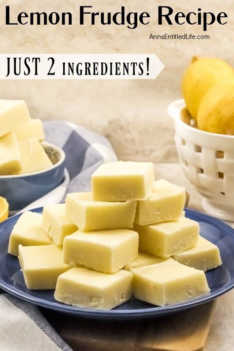 Lemon Candy Recipe, Lemon Fudge Recipe, Lemon Fudge, Holiday Fudge Recipes, 2 Ingredient Fudge, Homemade Fudge Recipes, Peanut Butter Fudge Recipe, Fudge Flavors, Fudge Recipes Easy